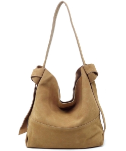 Whole Real Suede Leather 2-in-1 Shoulder Bag Hobo CJF116 TAUPE
